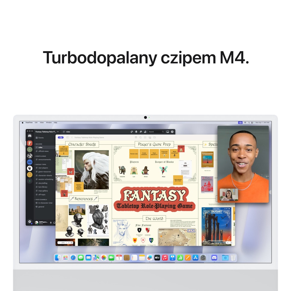 Komputer Apple iMac 23.5" M4 16GB RAM 512GB SSD Srebrny Komputer Apple iMac 23.5" M4 16GB RAM 512GB SSD Srebrny