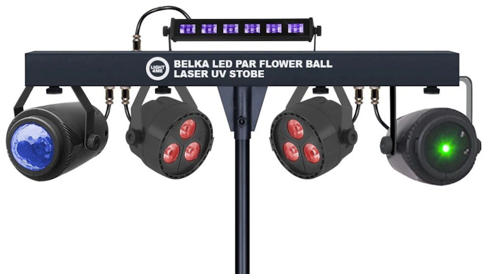 Belka LIGHT4ME LED Par Flower Ball Laser UV Strobe