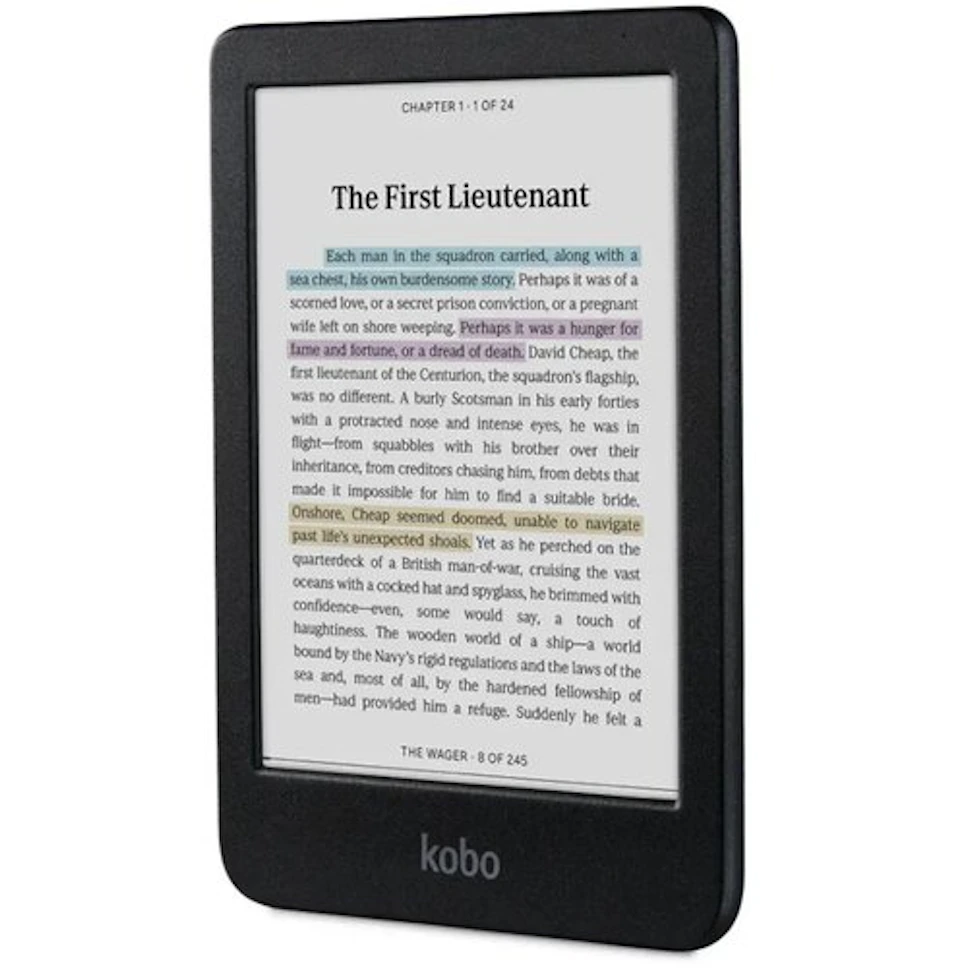 Czytnik e-booków KOBO Clara Colour 6" Czarny