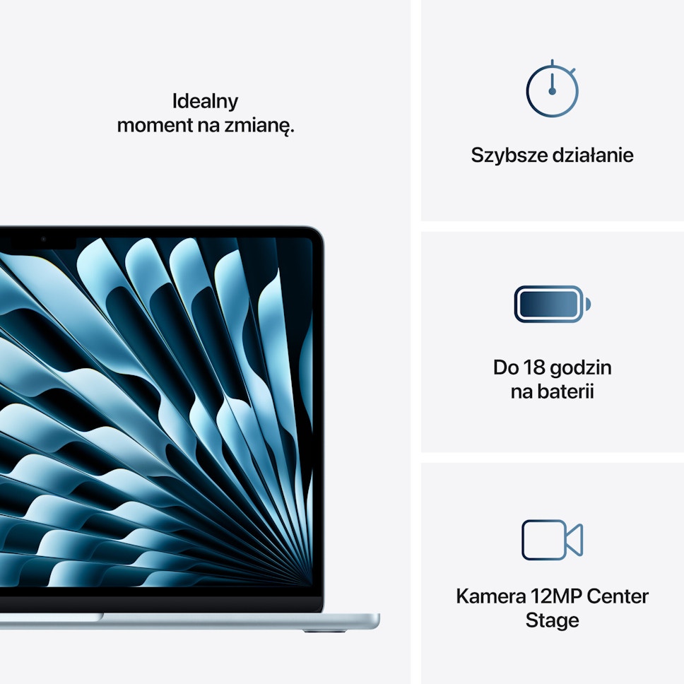 Laptop Apple MacBook Air 2025 13.6" Retina M4 24GB 512GB Błękitny
