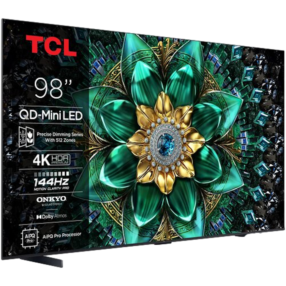 Telewizor TCL 98C69K 98" QD-Mini LED 4K 144 Hz Google TV Dolby Atmos Dolby Vision HDMI 2.1 Telewizor TCL 98C69K 98" QD-Mini LED 4K 144 Hz Google TV Dolby Atmos Dolby Vision HDMI 2.1