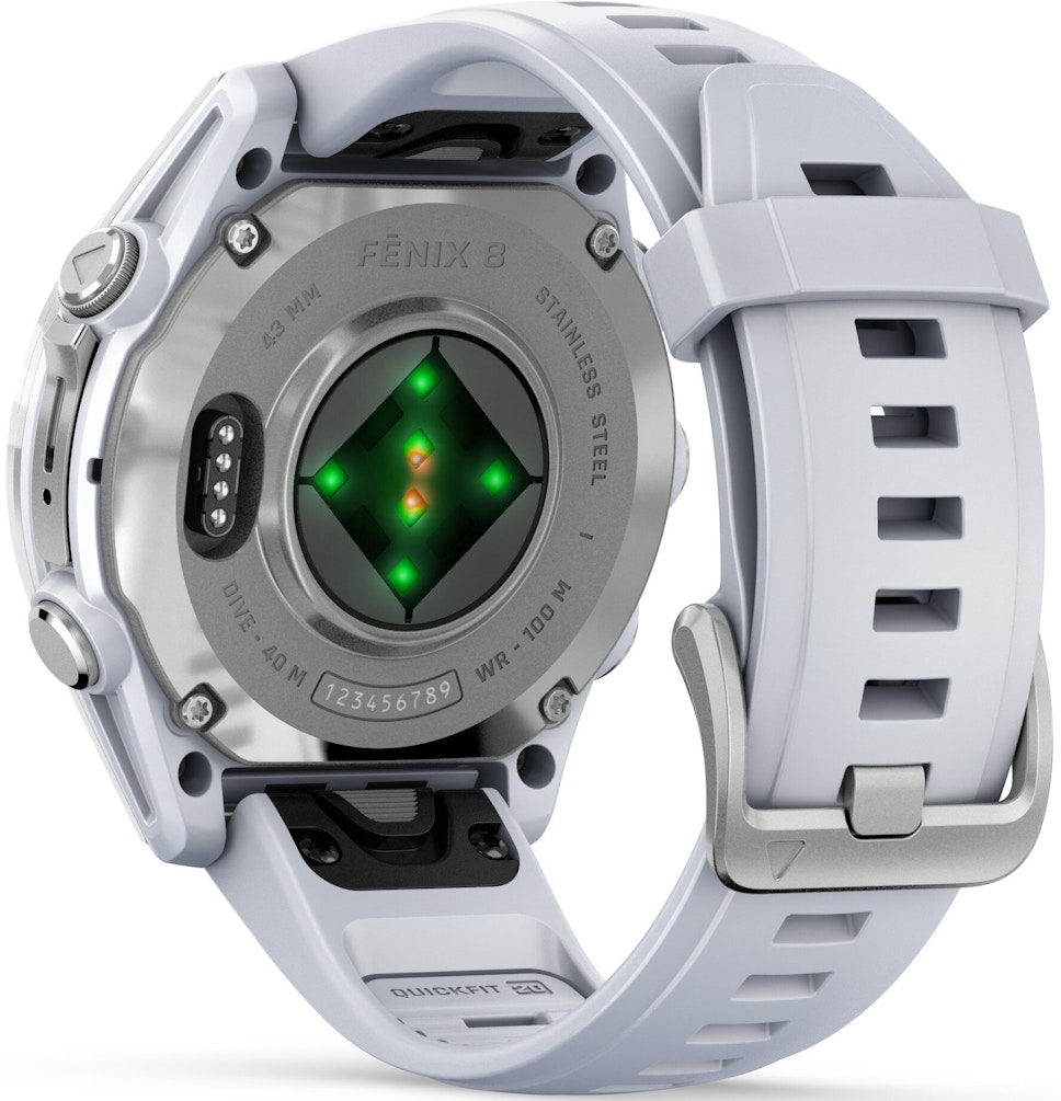 Smartwatch GARMIN Fenix 8 43mm Srebrno-biały Smartwatch GARMIN Fenix 8 43mm Srebrno-biały