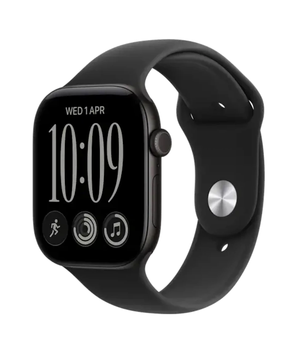 Apple Watch 12 GPS 46mm aluminium czarny pasek czarny