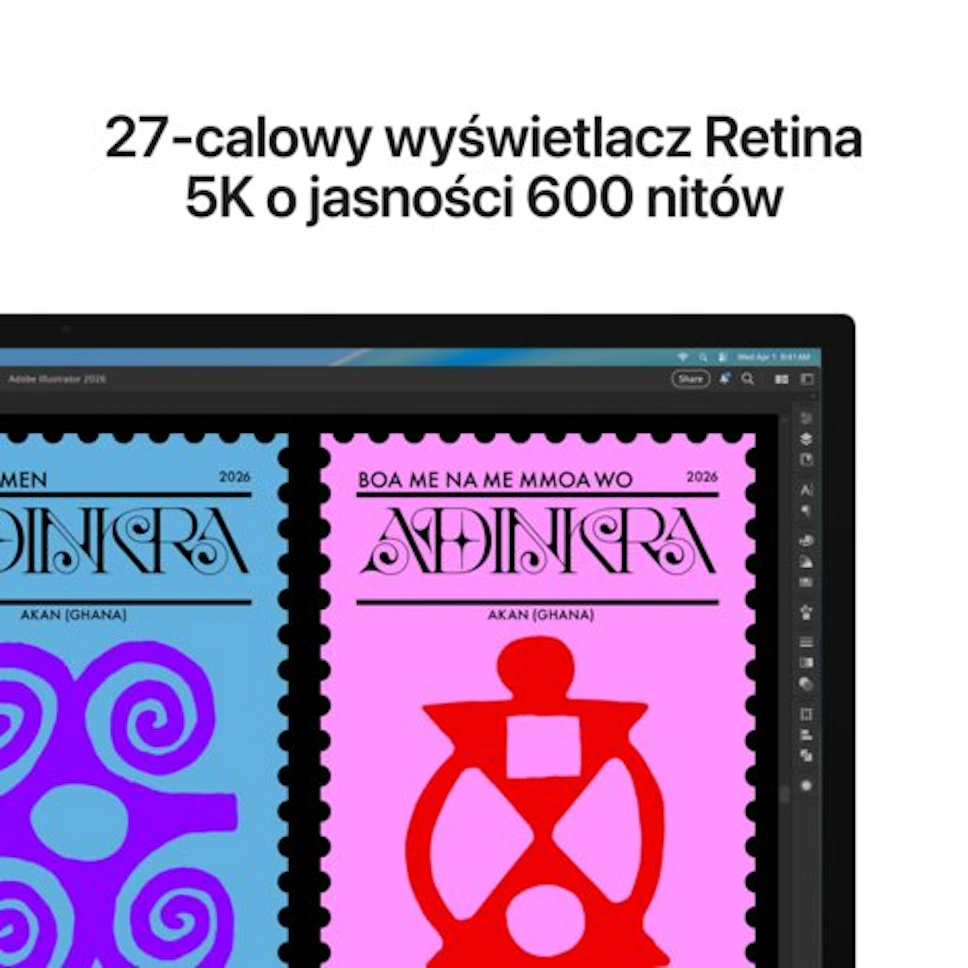 Monitor Apple Studio Display 2026 27" 5120x2880px Szkło nanostrukturalne