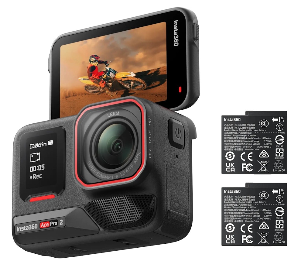 Kamera sportowa INSTA360 ACE PRO 2 z podwójną baterią