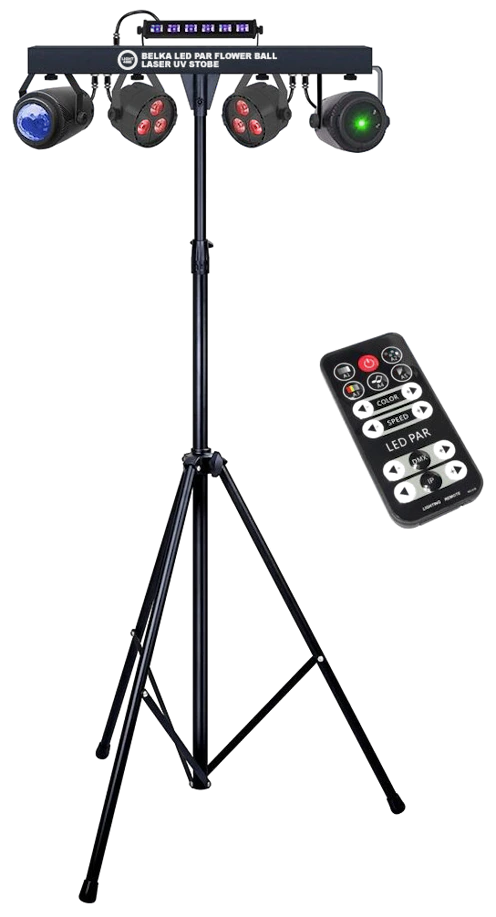 Belka LIGHT4ME LED Par Flower Ball Laser UV Strobe