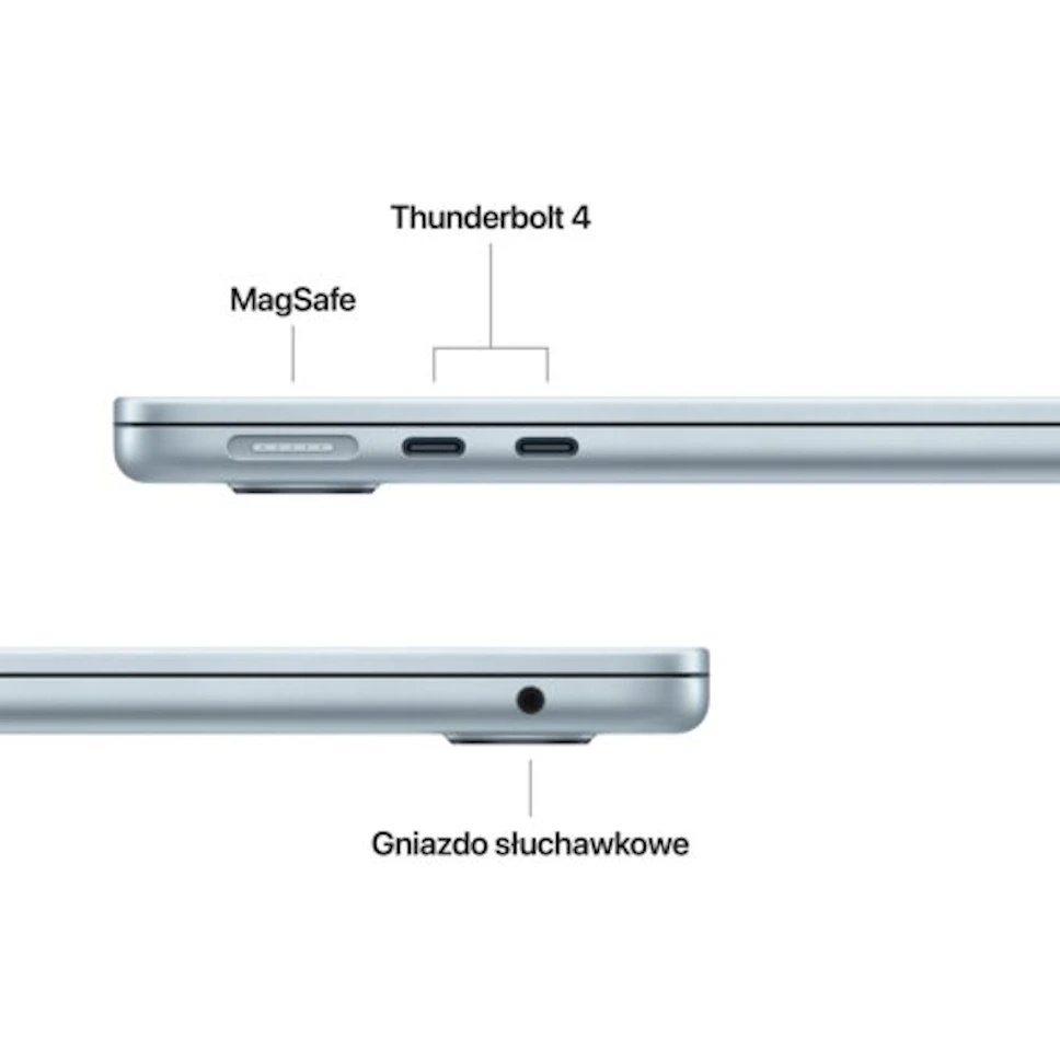 Laptop Apple MacBook Air 2026 13.6" Retina M5 24GB RAM 1TB SSD macOS Błękitny