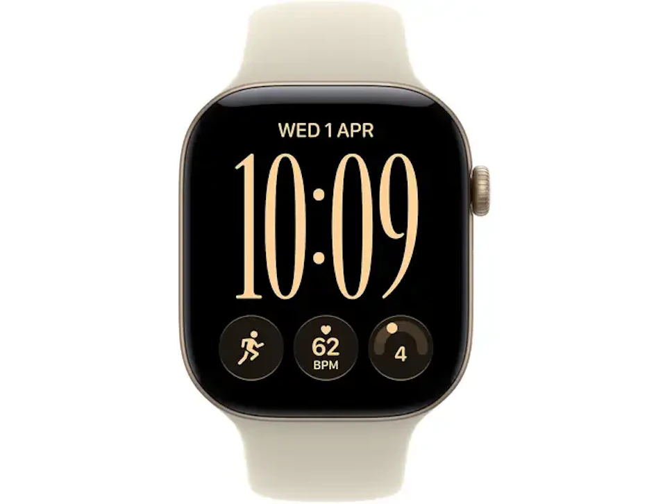Apple Watch 12 GPS 46mm aluminium jasne złoto pasek piaskowy