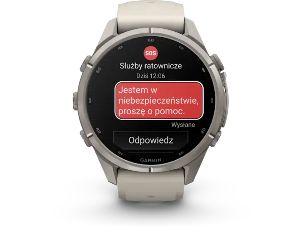 Smartwatch GARMIN Fenix 9 Pro 43 mm inReach Szary