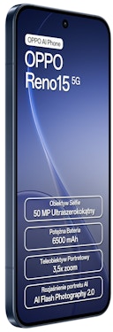 Smartfon OPPO Reno15 5G 8/512GB 6.59" 120Hz Granatowy