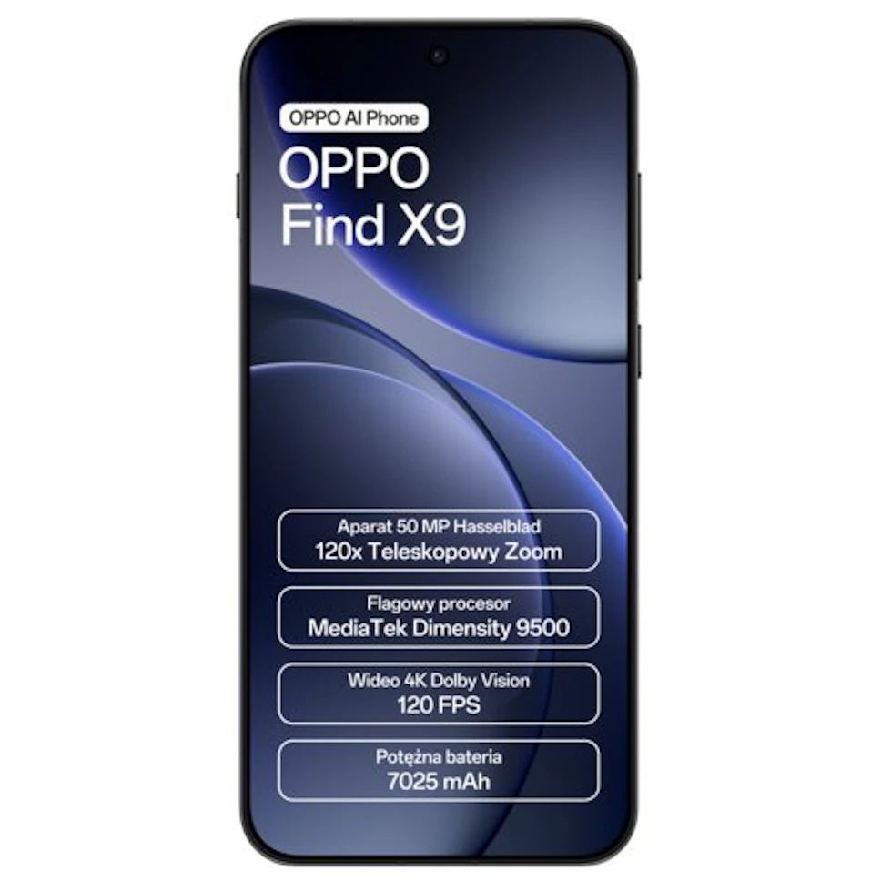 Smartfon OPPO Find X9 5G 12/512 6.59" 120Hz Czarny