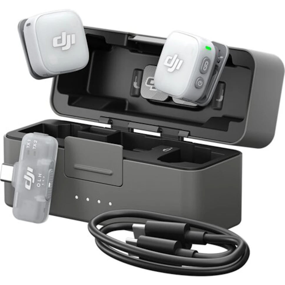System bezprzewodowy DJI Mic Mini 2 (2 TX + 1 Mobile RX + Etui ładujące)