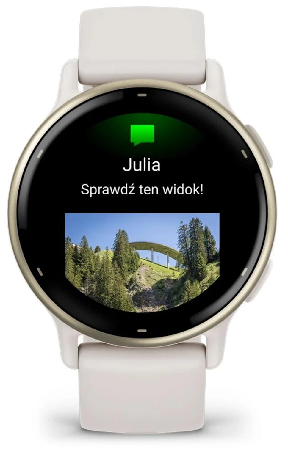 Zegarek sportowy GARMIN Vivoactive 5 Złoto-kremowy