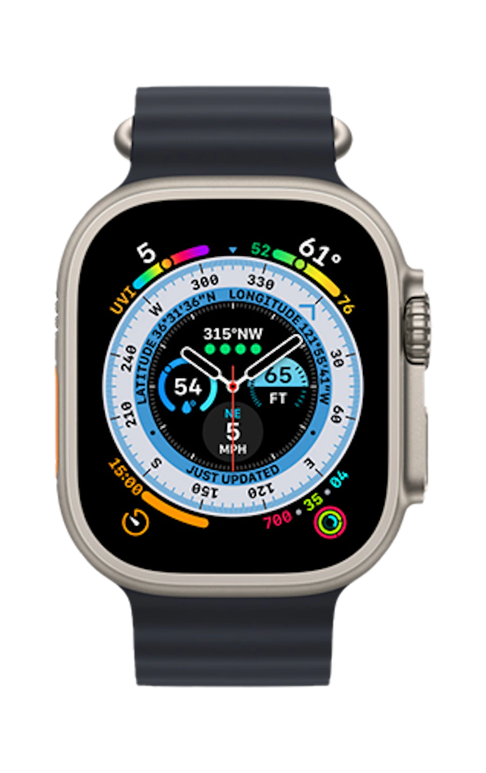Smartwatch Apple Watch Ultra Pasek Ocean Band Midnight