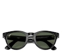 Meta Ray-Ban Headliner - Low Bridge Fit (Plano Green/Shiny Black)