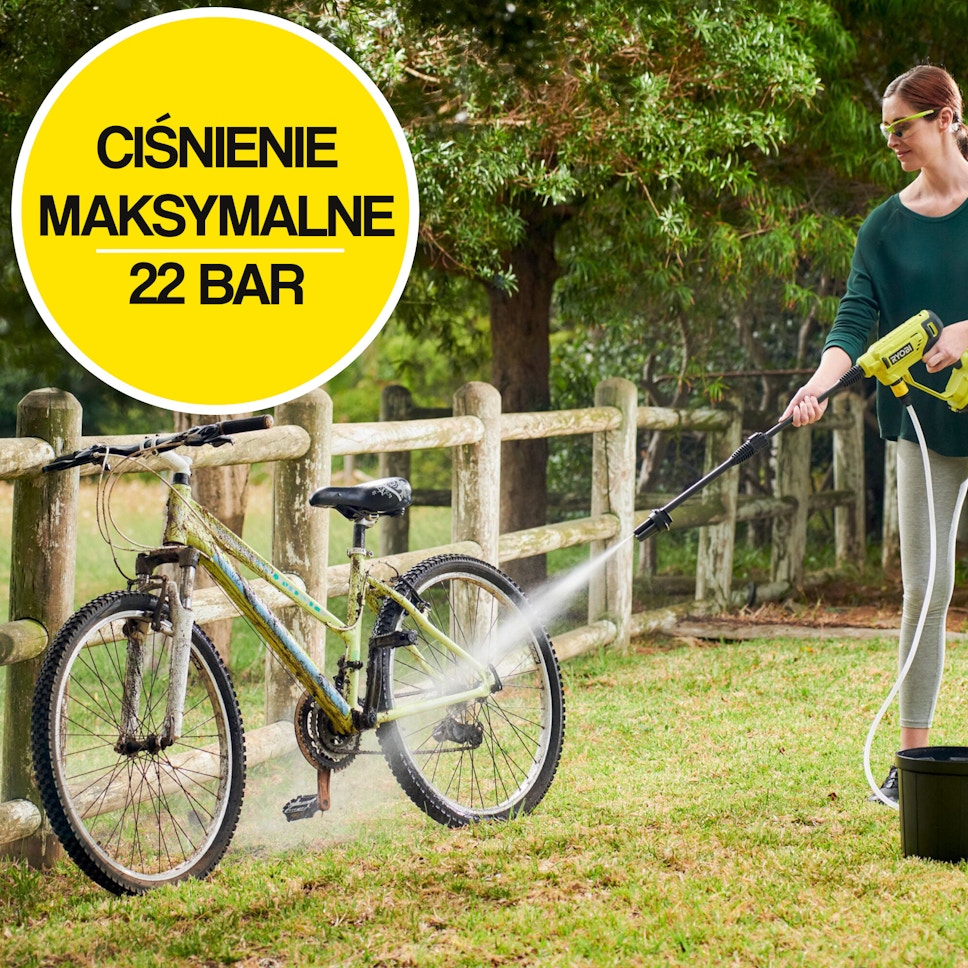 Myjka ciśnieniowa RYOBI ONE+ Myjka ciśnieniowa RYOBI ONE+