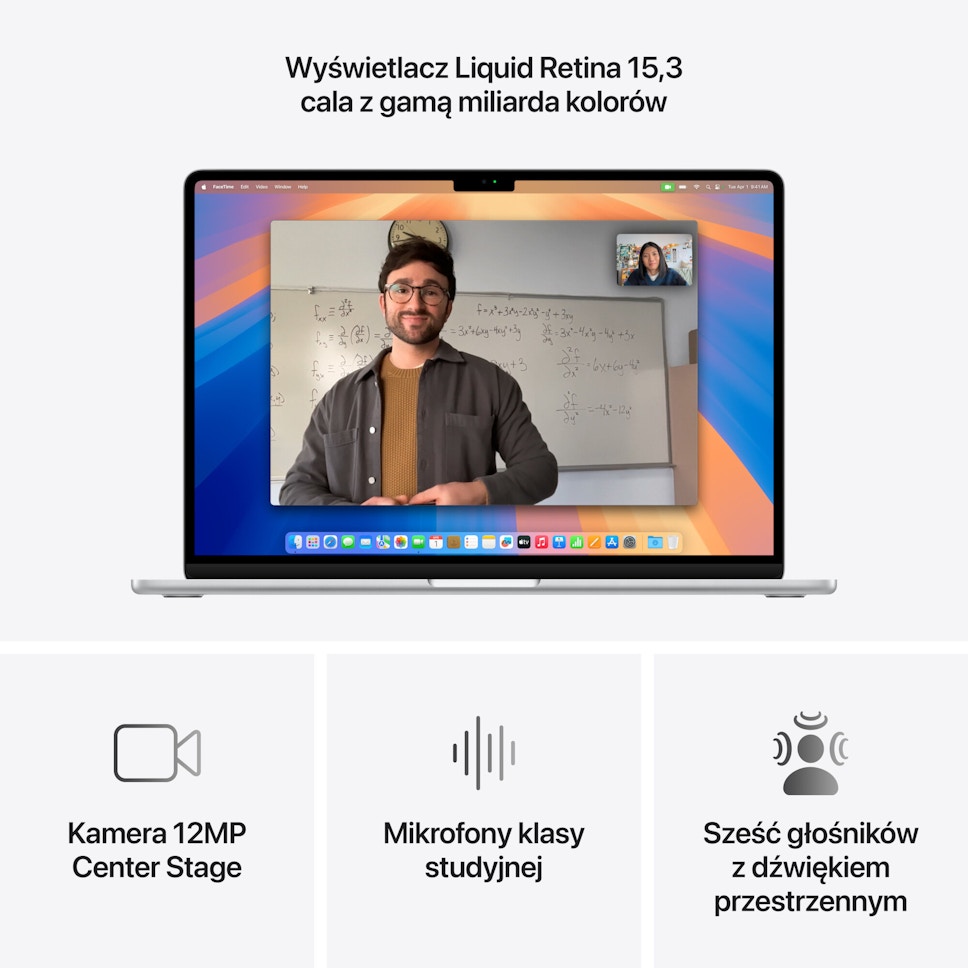 Laptop Apple MacBook Air 2025 13.6" Retina M4 16GB RAM 256GB SSD Srebrny Laptop Apple MacBook Air 2025 13.6" Retina M4 16GB RAM 256GB SSD Srebrny