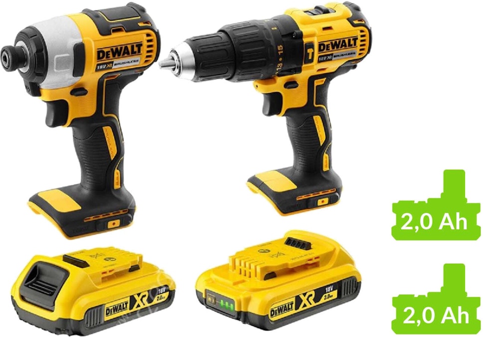 Zestaw elektronarzędzi DeWalt DCK2060D2T Zestaw elektronarzędzi DeWalt DCK2060D2T