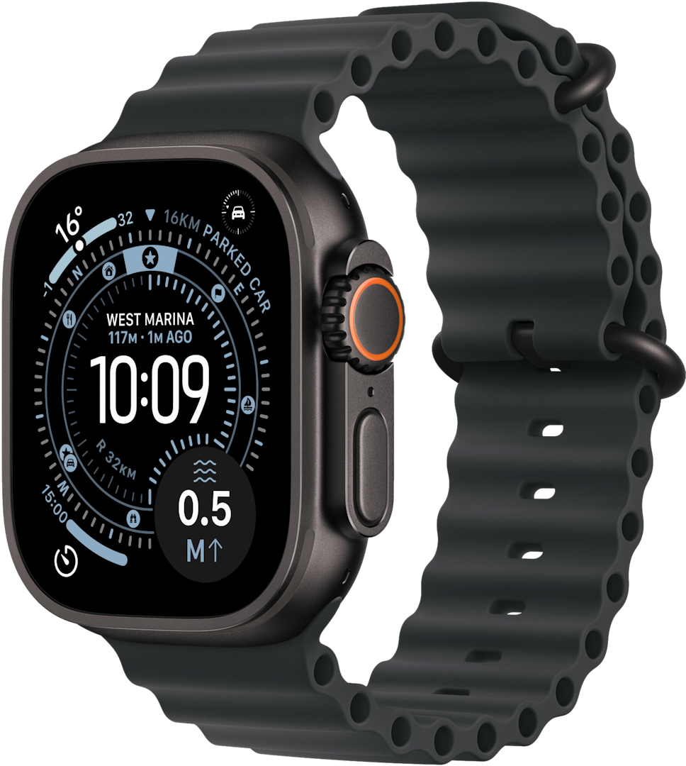 Apple Watch Ultra 3 49mm koperta tytanowa (Czarny) + pasek Ocean