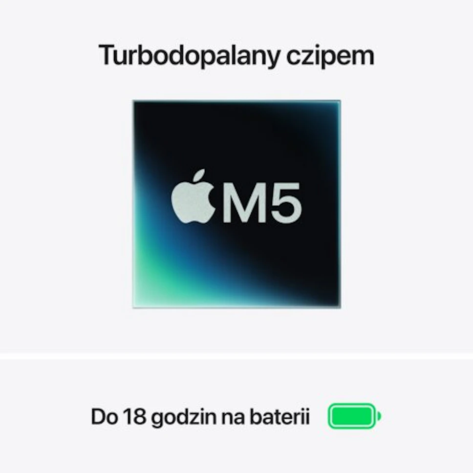 Laptop Apple MacBook Air 2026 13.6" Retina M5 24GB RAM 1TB SSD macOS Błękitny