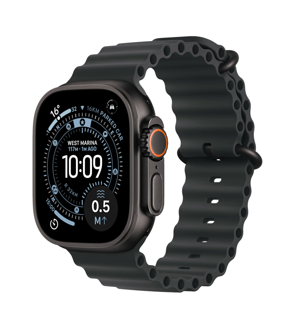 Apple Watch Ultra 3 49mm koperta tytanowa (Czarny) + pasek Ocean