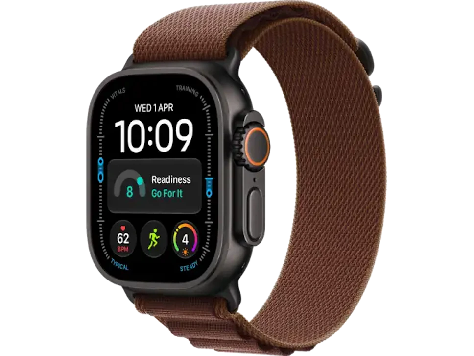 Apple Watch Ultra 4 GPS + Cellular 49mm Czarny opaska Alpine bordowa