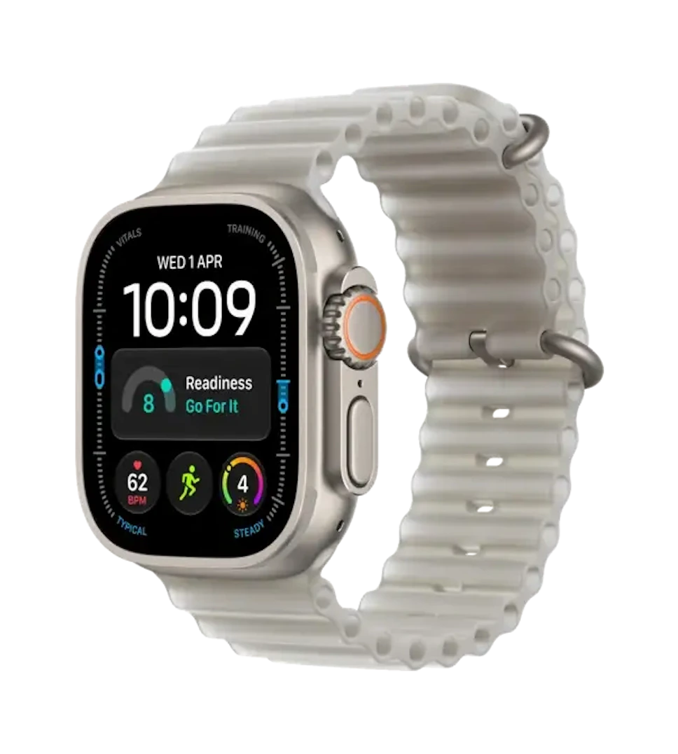 Apple Watch Ultra 4 GPS + Cellular 49mm Natural pasek Ocean półprzezroczysta szarość