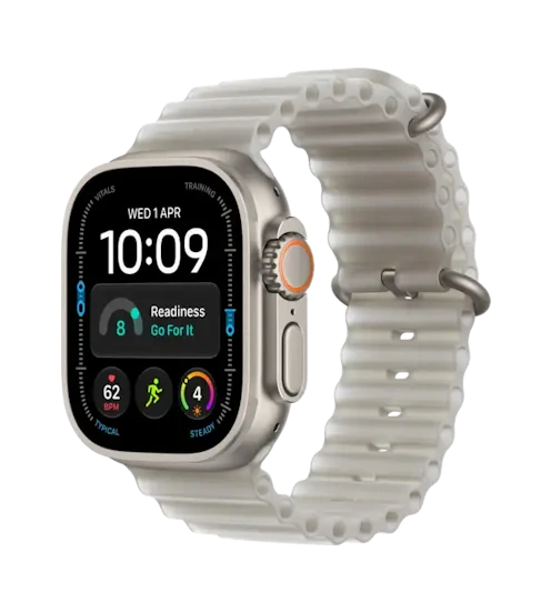 Apple Watch Ultra 4 GPS + Cellular 49mm Natural pasek Ocean półprzezroczysta szarość