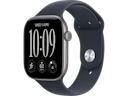 Apple Watch 12 GPS 46mm aluminium gwiezdna szarość pasek granatowy