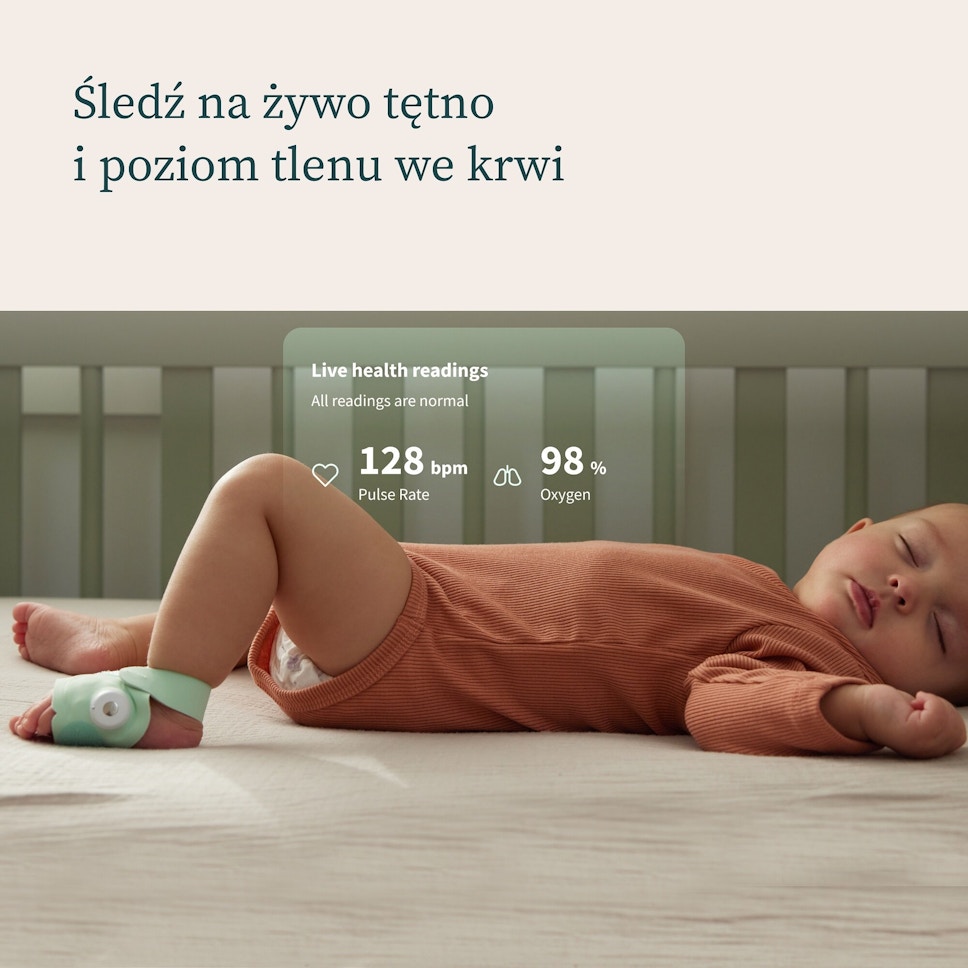 Niania elektroniczna OWLET Cam 2 + monitor oddechu Miętowy Niania elektroniczna OWLET Cam 2 + monitor oddechu Miętowy