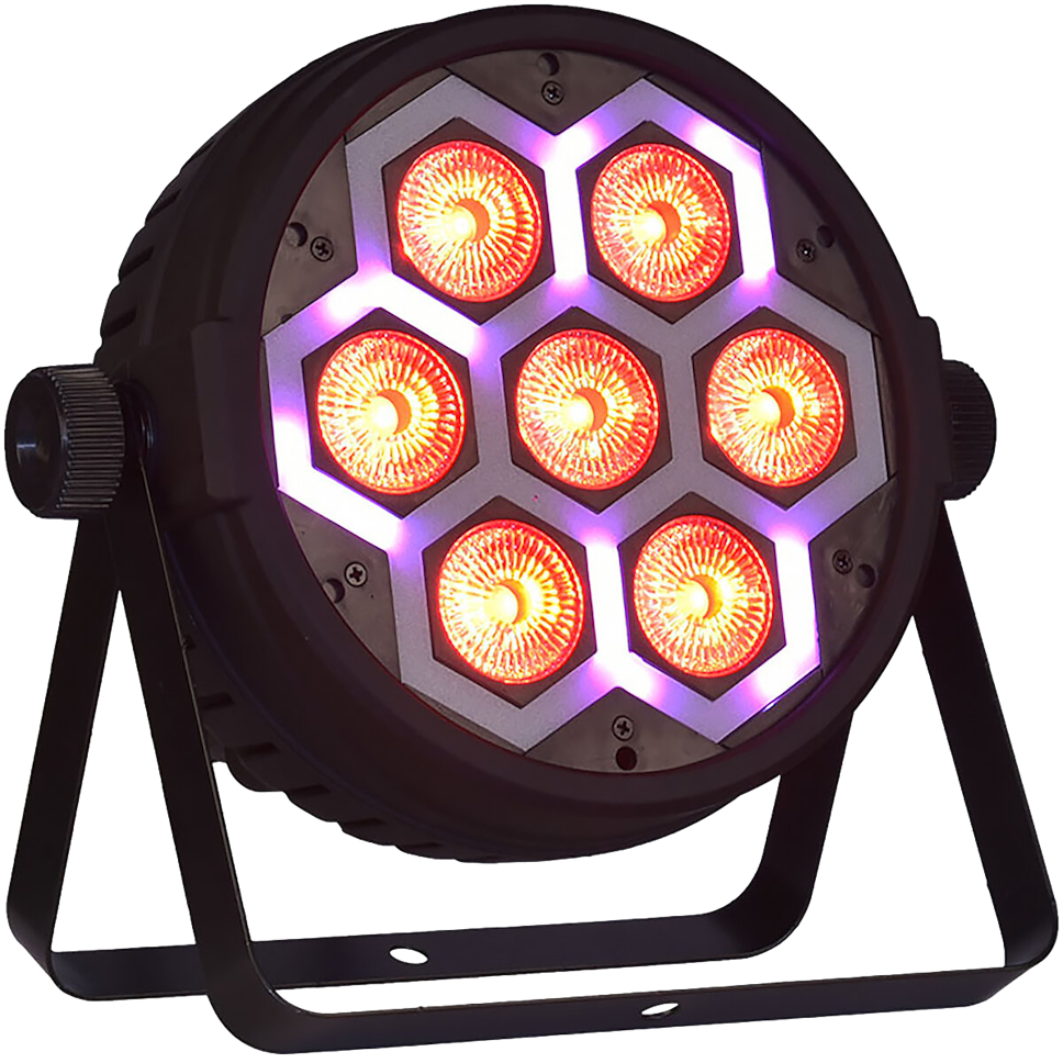Reflektor LIGHT4ME Frame Par 7x12 LED RGBW Efekt