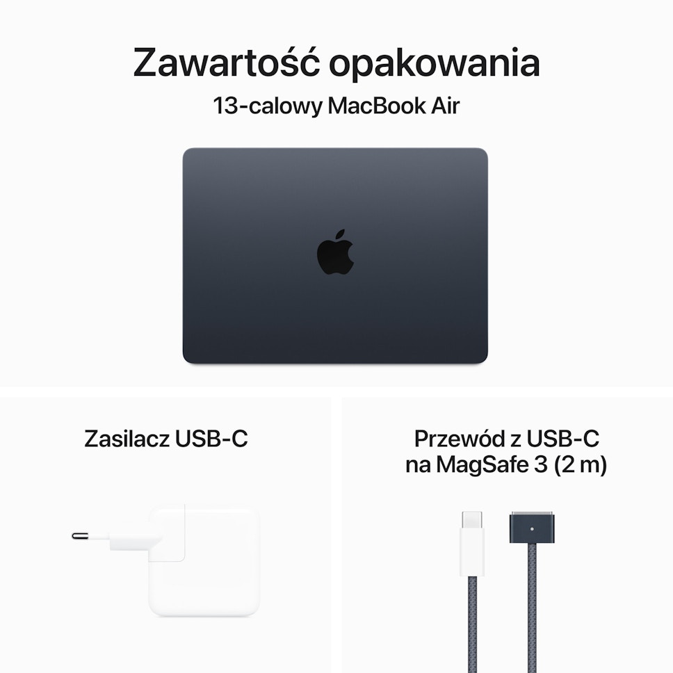Laptop Apple MacBook Air 13.6" M3 16/256GB SSD Północ Laptop Apple MacBook Air 13.6" M3 16/256GB SSD Północ