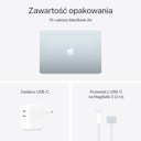 Laptop Apple MacBook Air 2025 15.3" Retina M4 16GB RAM 512GB SSD Srebrny