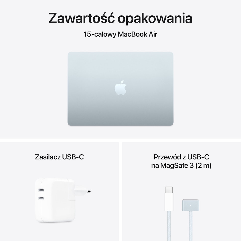 Laptop Apple MacBook Air 2025 15.3" Retina M4 16GB RAM 512GB SSD Srebrny Laptop Apple MacBook Air 2025 15.3" Retina M4 16GB RAM 512GB SSD Srebrny