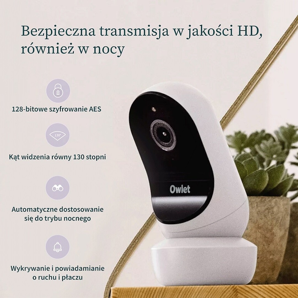 Niania elektroniczna OWLET Cam 2 + monitor oddechu Miętowy Niania elektroniczna OWLET Cam 2 + monitor oddechu Miętowy