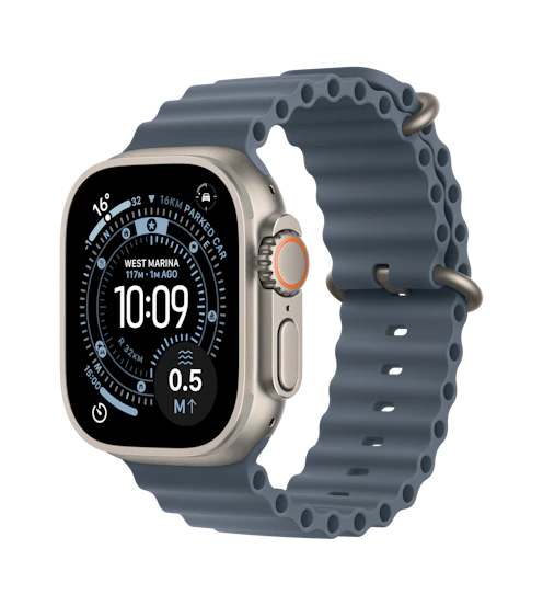 Apple Watch Ultra 3 49mm koperta tytanowa (Naturalny) + pasek Ocean