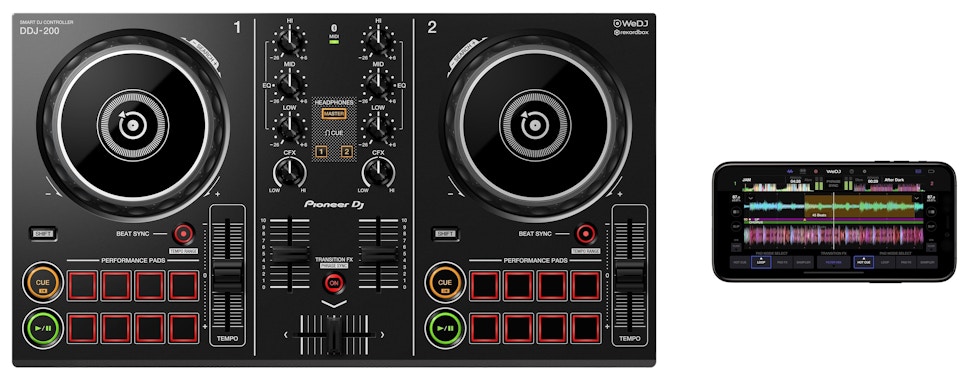 Kontroler DJ PIONEER DDJ-200 Czarny Kontroler DJ PIONEER DDJ-200 Czarny