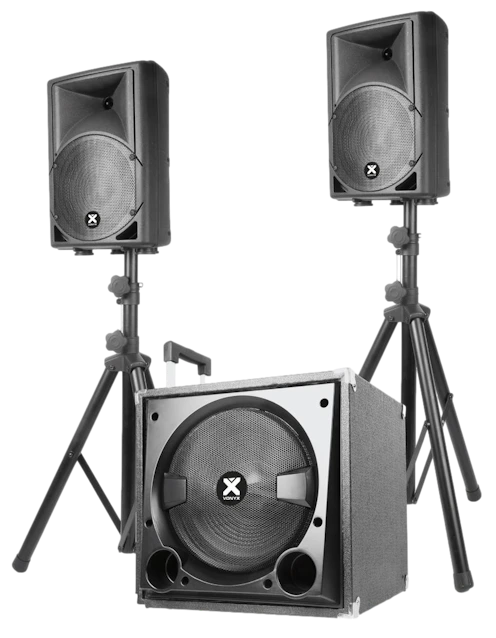 Zestaw nagłośnieniowy 2.1 2x kolumna 8'' subwofer 12'' statywy Vonyx