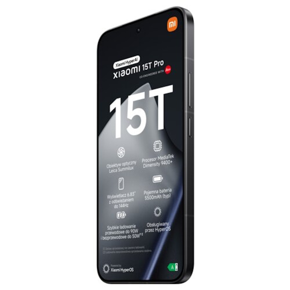 Smartfon XIAOMI 15T Pro 5G 12/512GB 6.83" 144Hz Czarny