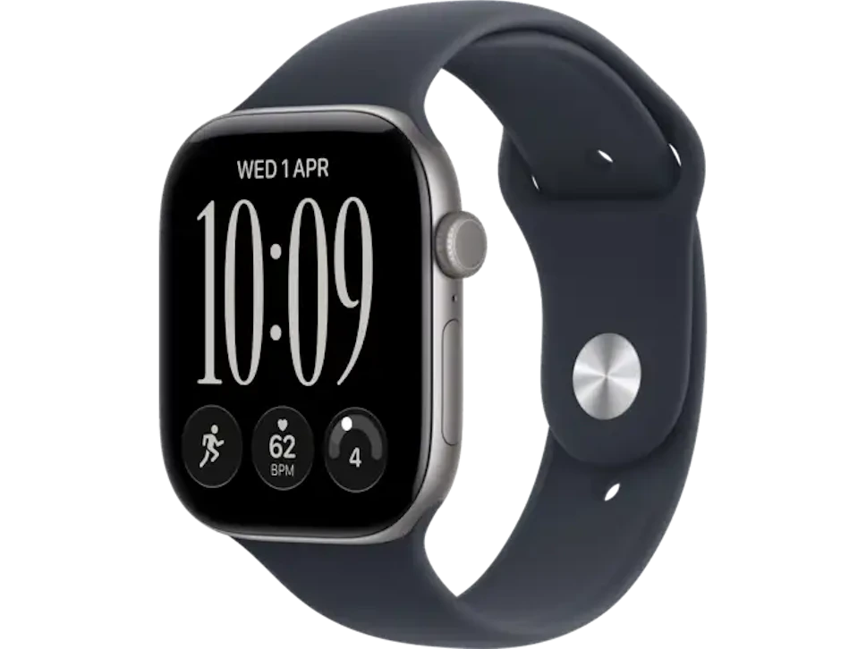 Apple Watch 12 GPS + Cellular 42mm aluminium gwiezdna szarość pasek granatowy