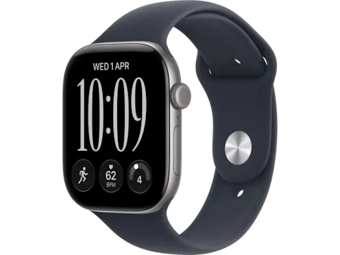 Apple Watch 12 GPS + Cellular 42mm aluminium gwiezdna szarość pasek granatowy