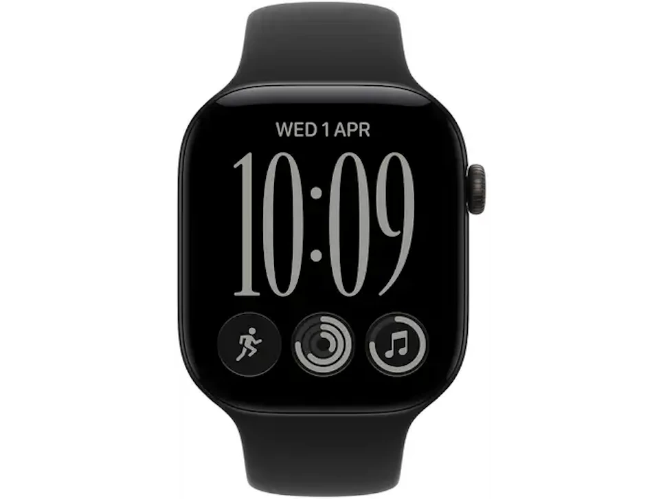 Apple Watch 12 GPS 46mm aluminium czarny pasek czarny