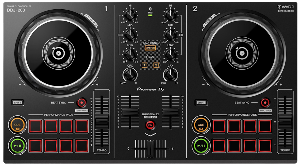 Kontroler DJ PIONEER DDJ-200 Czarny Kontroler DJ PIONEER DDJ-200 Czarny