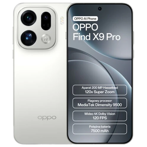 Smartfon OPPO Find X9 Pro 5G 16/512 6.78" 120Hz Biały