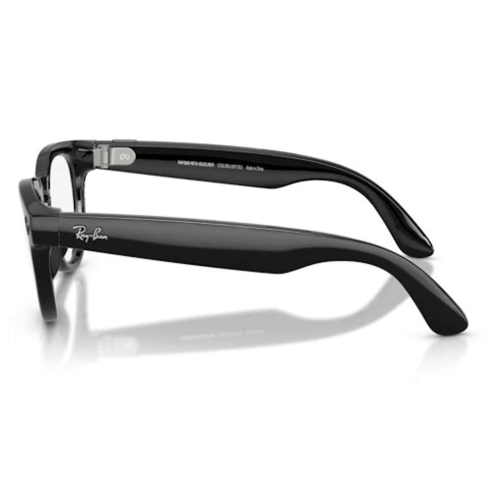 Okulary RAY BAN Meta Headliner Gen 2 Czarny połysk/Przezroczyste