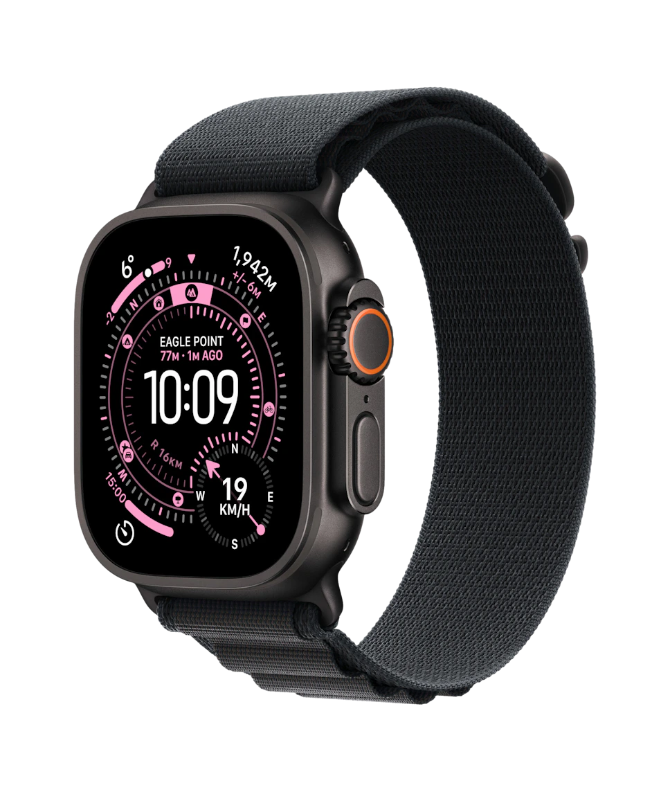 Apple Watch Ultra 3 49mm koperta tytanowa (Czarny) + pasek Alpine rozmiar L