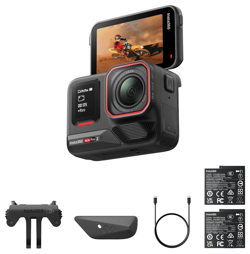 Kamera sportowa INSTA360 ACE PRO 2 z podwójną baterią