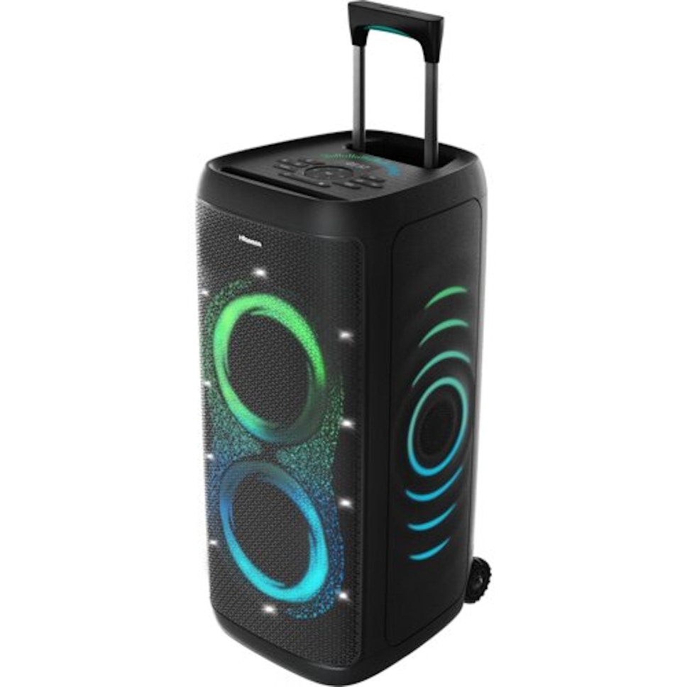 Power Audio HISENSE Party Thunder Czarny, 620W, Bluetooth, Bateria 18 godzin, Auracast, Złącze Gitarowe i Mikrofonowe