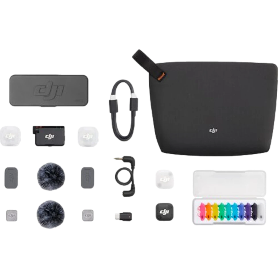 System bezprzewodowy DJI Mic Mini 2 (2 TX + 1 RX + Etui ładujące)