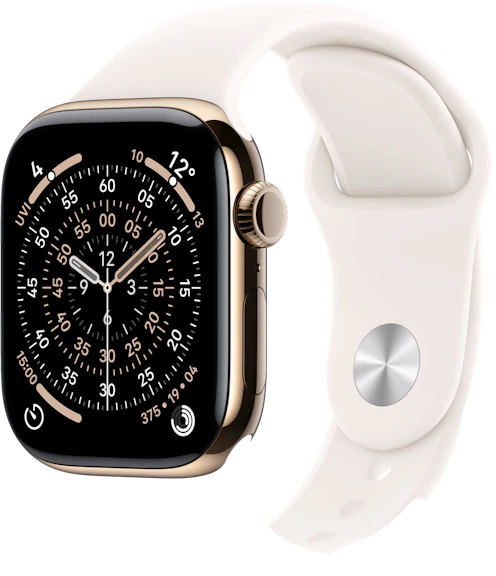 Apple Watch 11 GPS + Cellular 42mm Tytanowy Złoty 